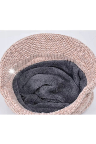 NO BRAND Set de iarnă elegant și călduros pentru femei: căciulă și fular.