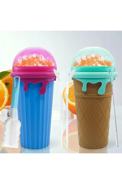 NO BRAND 2X Pahar pentru shaker de granita/băuturi congelate, cadou, 500ml