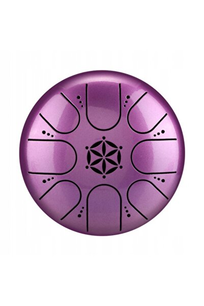 NO BRAND Hluru Tct8-5-Lavender Lotus 8 Tonuri 5 Tonguedrum Handpan Husă Violetă