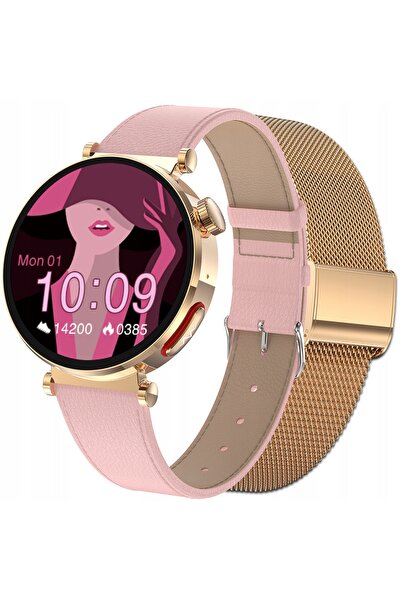 NO BRAND Smartwatch de damă, monitorizare tensiune arterială, pulsometru, ape...