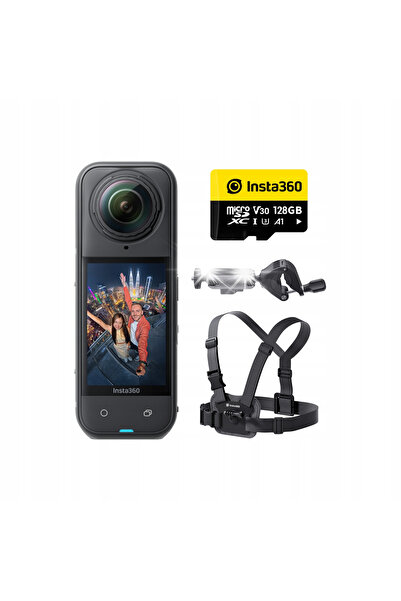NO BRAND Cameră sferică 360, Cameră sport impermeabilă Insta360 X5, Set pentr...