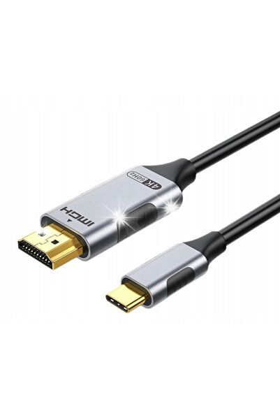 NO BRAND Cablu USB-C Tip C la HDMI Adaptor Hub 4K 60Hz 1.8M