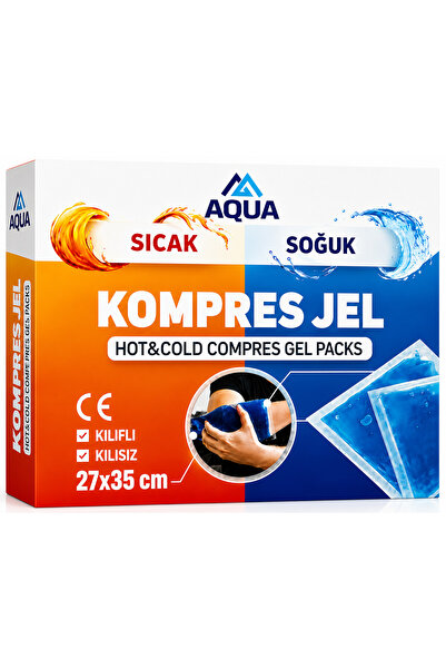 Aqua Karvel Medikal Sıcak Soğuk Termo Jel Kompres Buz Jel Termojel 27 X 35 Cm...