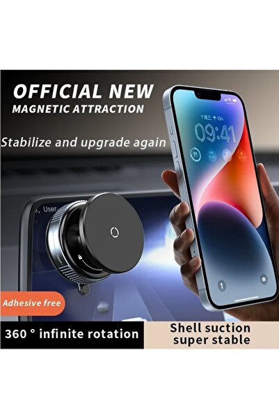 Generic Brand Suport auto magnetic pentru telefon cu rotație 360 de grade