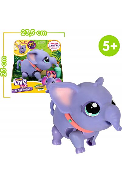 NO BRAND Elefant de pluș interactiv, care merge și dansează, cu sunete și rea...