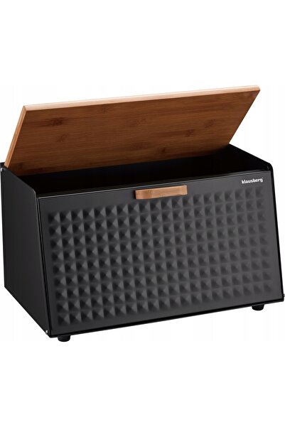 NO BRAND Chlebak Monobloc Klausberg Oțel Negru