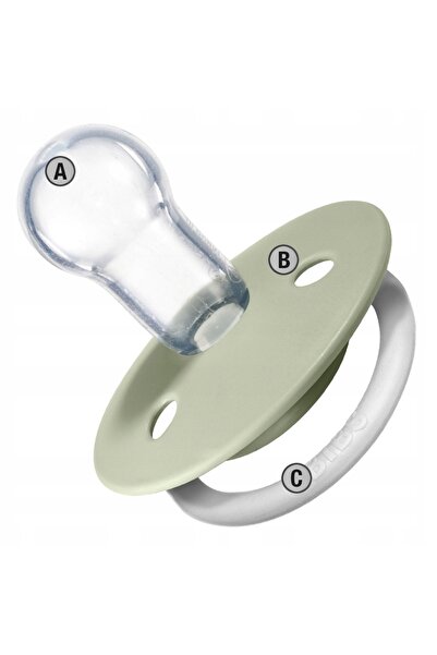 NO BRAND Smoczek Bibs De Lux Set Rotund 2 Bucăți Silicon 0-36 luni Fosforesce...