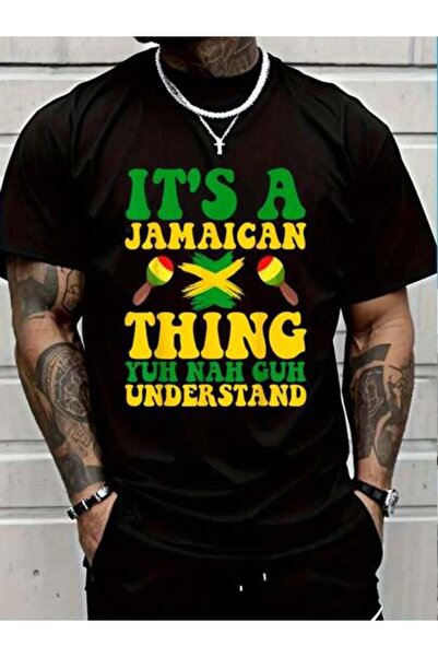 4Car 100% Cotton ITS A THING YUH NAH GUH UNDERSTAND JAMAICAN ROOTS T-Shirt Wo...
