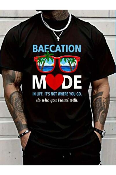 799 100% Cotton Couples Trip Matching Summer Vacation Baecation Mode-Vibes T-...
