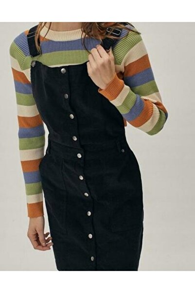 NO BRAND Rochie mini tip furou neagră Gal 38
