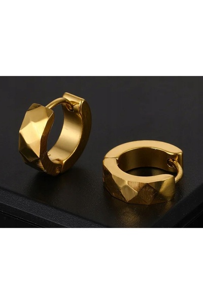 NO BRAND Cercei aurii cu diamante, cercuri largi cu diamante, de culoare aurie