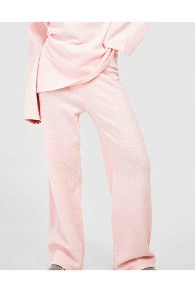 NO BRAND Pulover roz clasic, cu guler semi-înalt, oversize, lejer, uni, Boohoo S