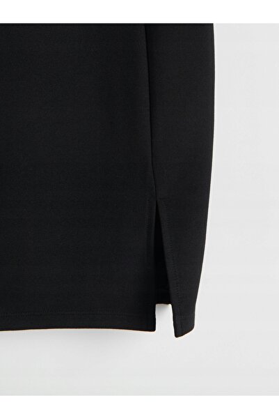 NO BRAND Rochie mini neagră, clasică, simplă, de culoare uni, cu bretele și m...