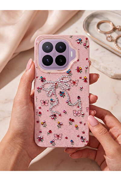 TechTree Xiaomi Mi 17T Pro Taşlı Desenli Fiyonk Silikon Kılıf