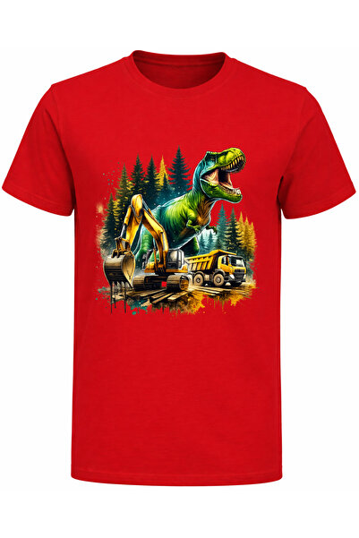 Efendioğlu Design Majica za dečake sa printom dinosaura i Dippersa