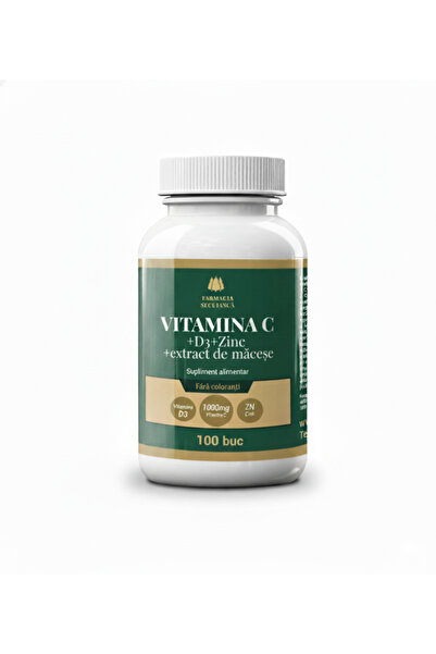Generic Brand Vitamina C 1000mg + D3 + Zinc + Măceșe 100 buc