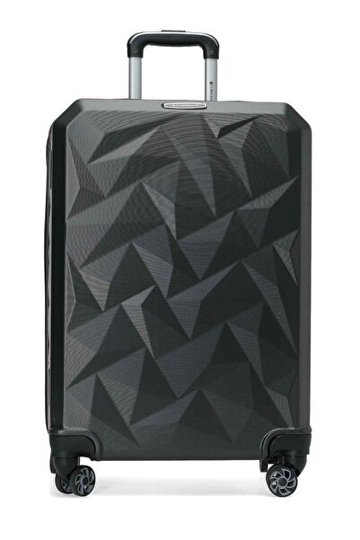 lumberjack HEXAGON -O ABS 6FX Gri Unisex Orta Boy Valiz