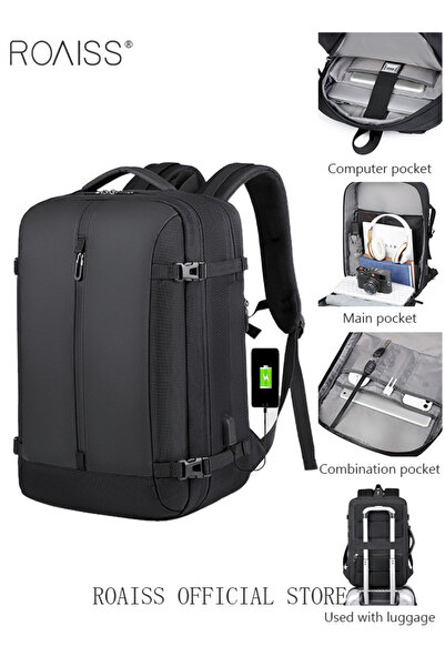 ROAISS Fits 17 Inch Laptop Backpack Business Backpack 3 in 1 College Backpack...