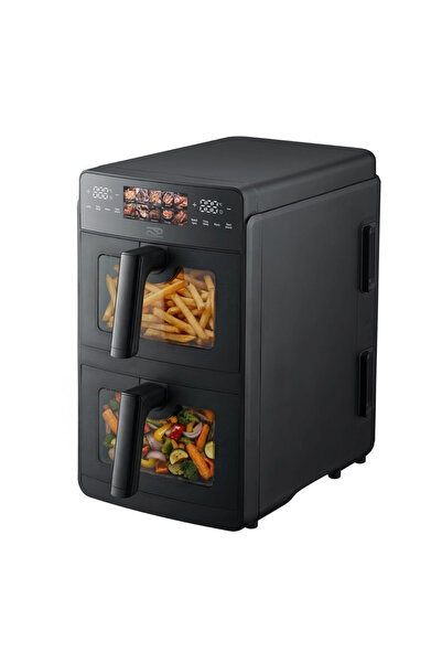 Promis Friteuză cu aer cald verticală dublă 10L 2600W