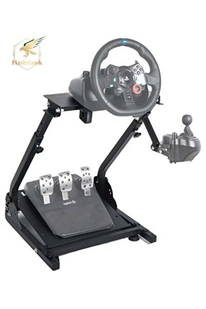 FlashHawk Flash Hawk Adjustable Racing Steering Wheel Stand Fit for Logitech ...