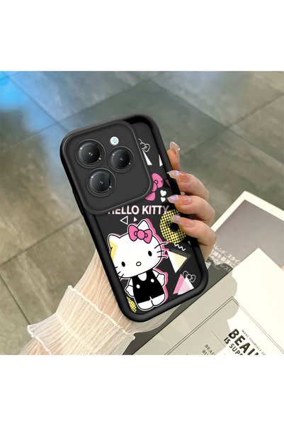 ucuc حافظة سيليكون سوداء متوافقة مع هاتف Infinix Hot 40/40 Pro، مقاومة للصدما...