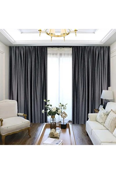 ArasyaHome Draperie Uni Soft Gri