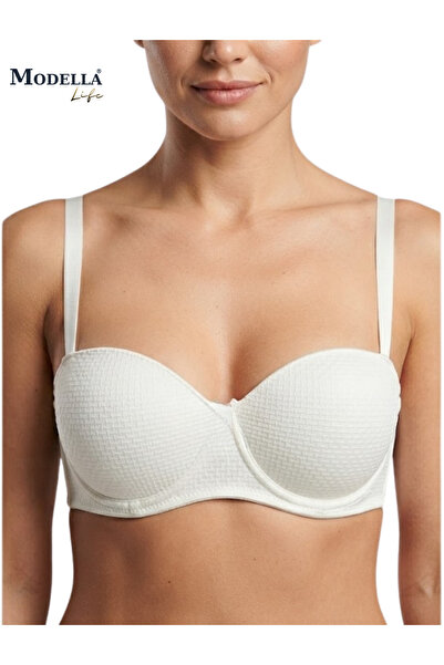 Modella Life 2300 Yekpare Strapless Non-Padded Gathering Women's Bra Model