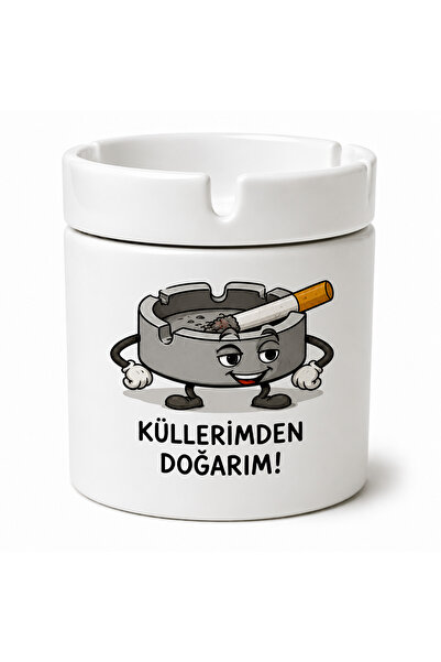 Renklerin Atölyesi Porselen baskılı küllük