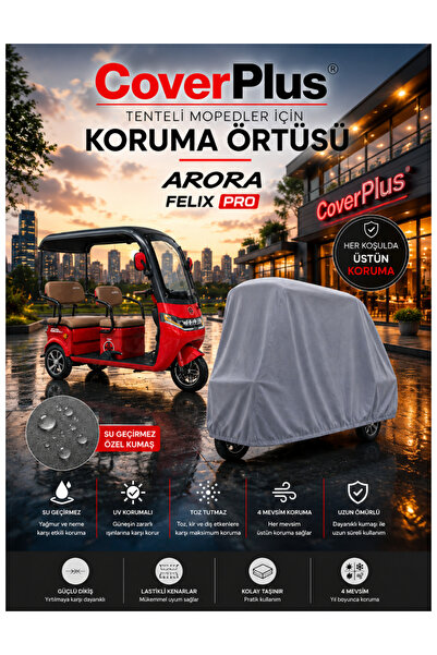 CoverPlus Arora Felix Pro 3-Wheel Electric Moped Compatible Waterproof Cover-...