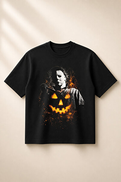 SVART WEAR Halloween Printed Oversize Boxy Cut Unisex 100% Cotton T-Shirt (19...