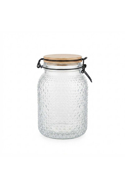 AKDC House Mart Glass Jar with Clip Lid - 1900 ml