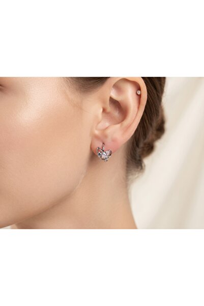robel Elegant Crystal Leaf Stud Earrings – Fashion Earrings for Women