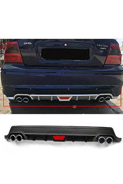 HasAkman Opel Vectra B Siyah Difüzör Difizör Yuvarlak Egzoz Görünüm Kulaklı T...