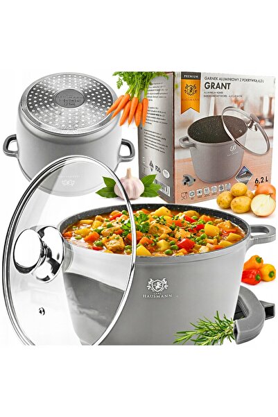 Karl Hausmann Oală mare de gătit 6.2L, pentru inducție și gaz, cu înveliș de ...