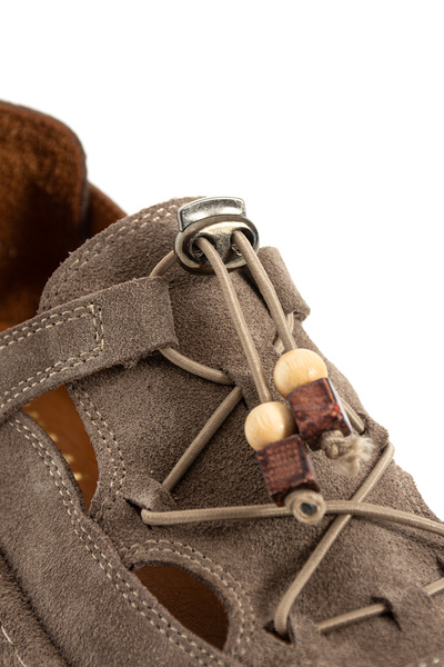 DUXAL SHOES Paige Hakiki Deri Kadın Boncuk Detaylı Tasarım Yazlık Kapalı Sandalet & Ayakkabı