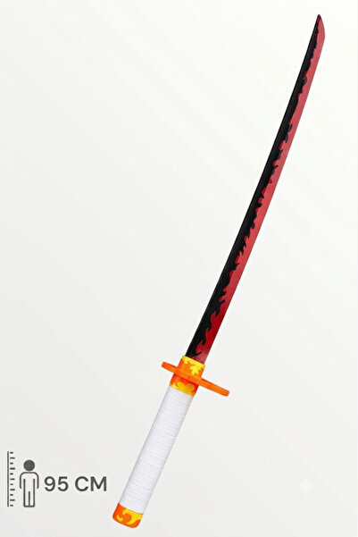 Artivo Rengoku Katana Sword Demon Slayer Kılıç 95 cm Katlanabilir Açılıp Kapa...