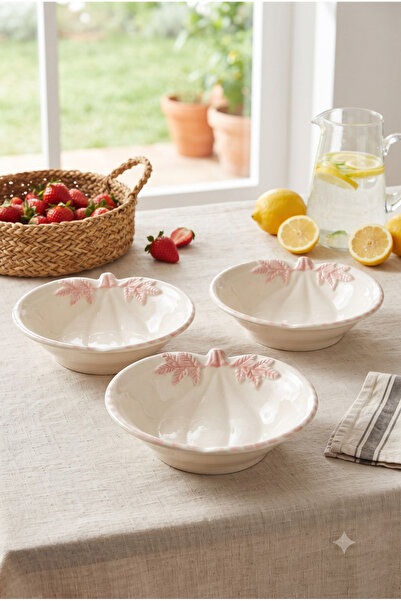 Homerest Kase Set of 3 Decorative Breakfast Snack Plates with Pumpkin Design ...