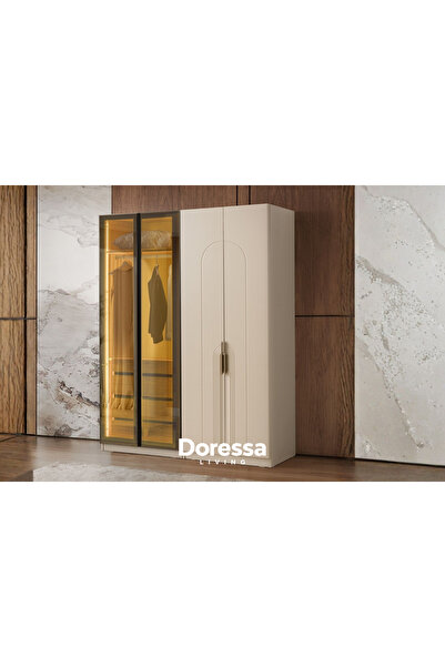 Doressa Living Falun 4 Kapılı Reflekte Camlı Gardırop