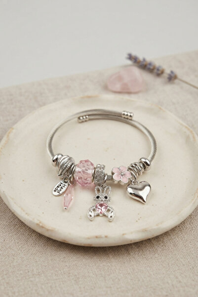 callerrons accessories سوار على شكل أرنب وردي - EBJ260725W44598
