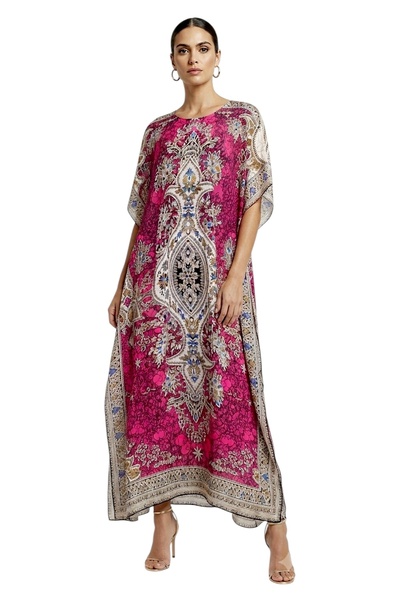 NO BRAND Women's Elegant Kaftan Maxi Dress