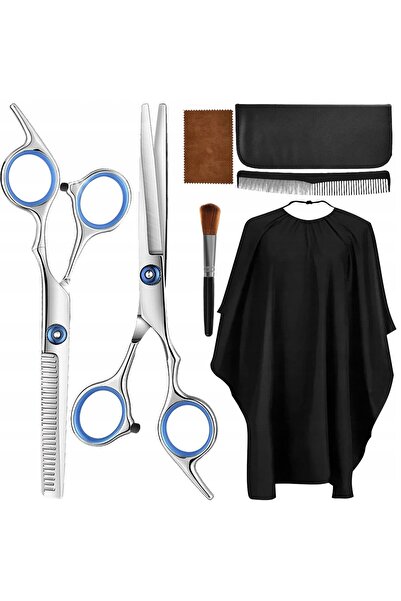 Ayawaska Set de tuns profesional cu 2 foarfece de coafor filat si accesorii d...