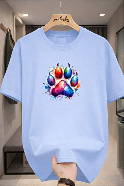 Pink Sky Premium Oversize T-Shirt 100% Cotton Unisex Comfortable Fit Trending...