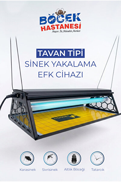 Böcek Hastanesi Sinek Yakalama Cihazı Tavan Tipi EFK Cihazı - Sinek Tutucu Ya...
