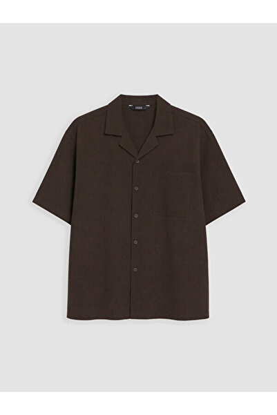 LC Waikiki Cuban Roba Collar Short Sleeve Men's Shirt from Uzg Store for Styl...