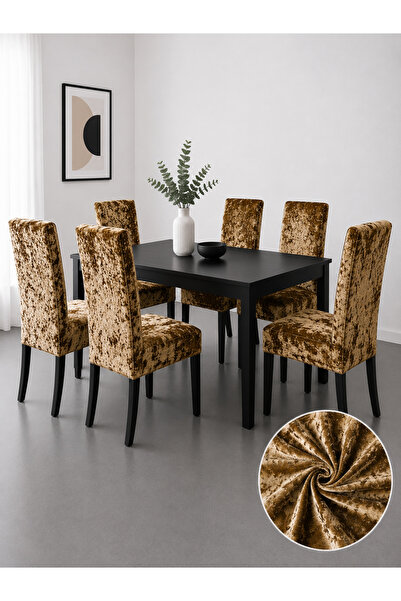 delfin HomeRoy Huse Catifea pentru Scaune – Set 6 Bucăți
