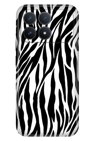 Cekuonline Poco F8 Pro 6.59" Case Colorful Silicone Printed Tpu Zebrapattern