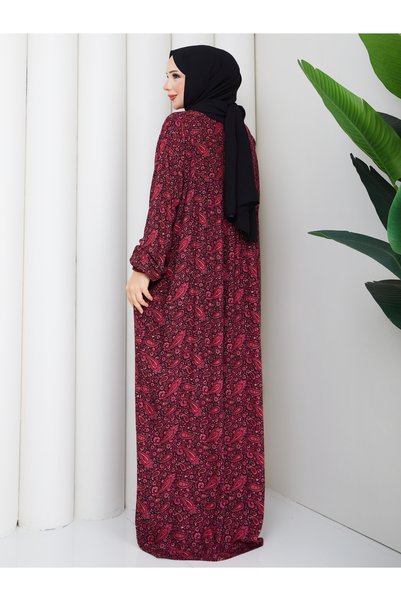 vmeste Our Woven Viscose Indian Robe with Fuchsia Pattern 🌺