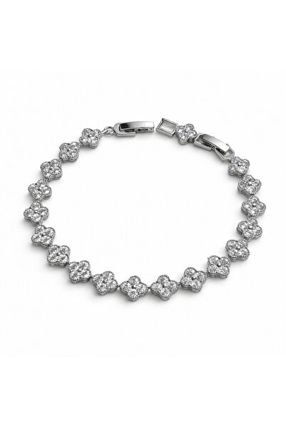 neslyaccessories سوار لامع على شكل البرسيم من سلسلة Waterway