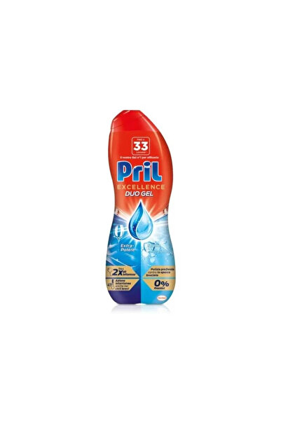 Pril Τζελ πλυντηρίου πιάτων Duo Hygiene Gel με Μπικαρβονικό 540 ml (30 Πλύσει...