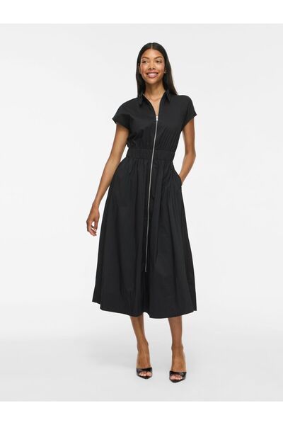 VILA Maxikleid VIONELLY Zip-up